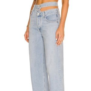 AGOLDE Broken Waistband Jeans. Size 27